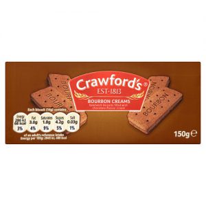 Crawfords Bourbon Creams Biscuits 150g