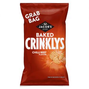 Jacobs Mini Cheddars Crinklys Grab Bag Chilli Beef 50g