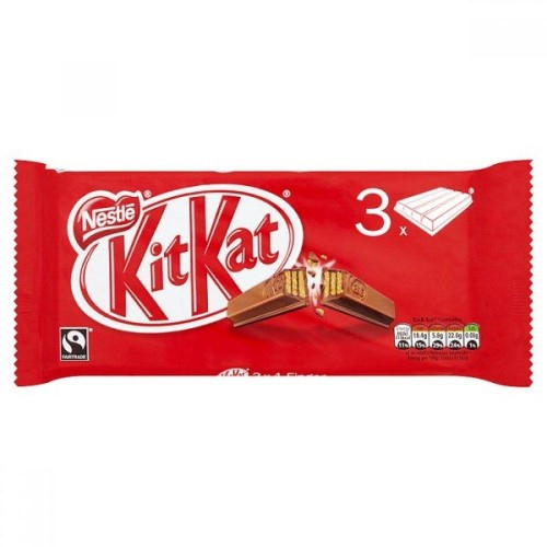 Kit Kat 4Finger Milk Chocolate 3 Bars Multi-Pack 124.5G