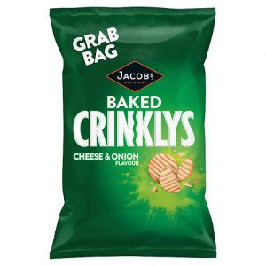 Jacobs Mini Cheddars Crinklys Grab Bag Cheese & Onion 50g