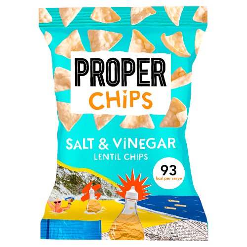Properchips Salt & Vinegar Lentil Chips 85g