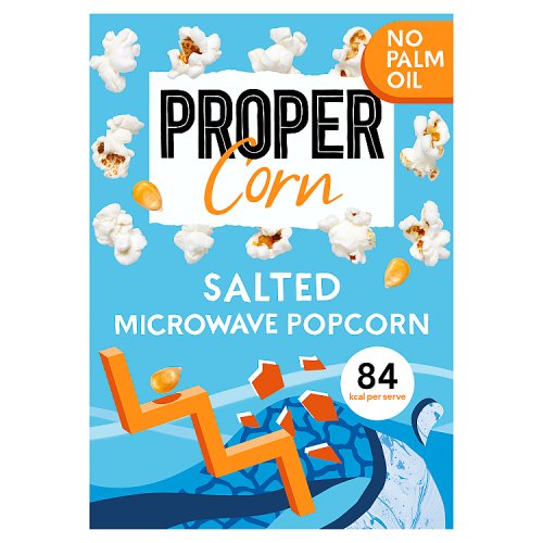 Propercorn Salted Microwave Popcorn 3 x 70g (210g)