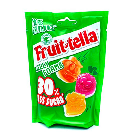 Fruit-tella 30% Less Sugar Jelly Foams 120g
