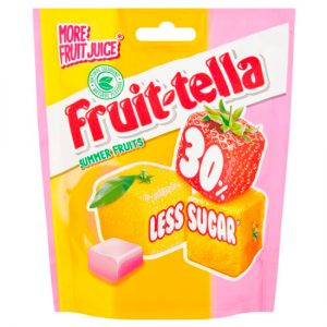 Fruit-tella 30% Less Sugar Summer Fruits 120g