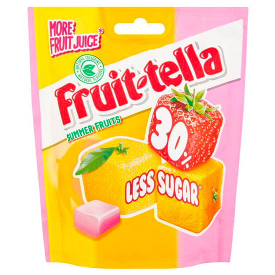 Fruit-tella 30% Less Sugar Summer Fruits 120g