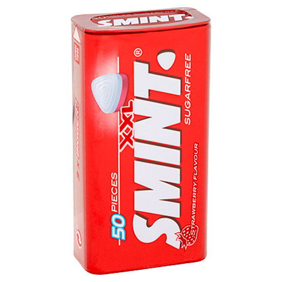 Smint XXL Strawberry 50pc Sugar Free 35g Tin