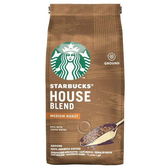 Starbucks Medium House Blend Roast & Ground Bean Coffee 200g E