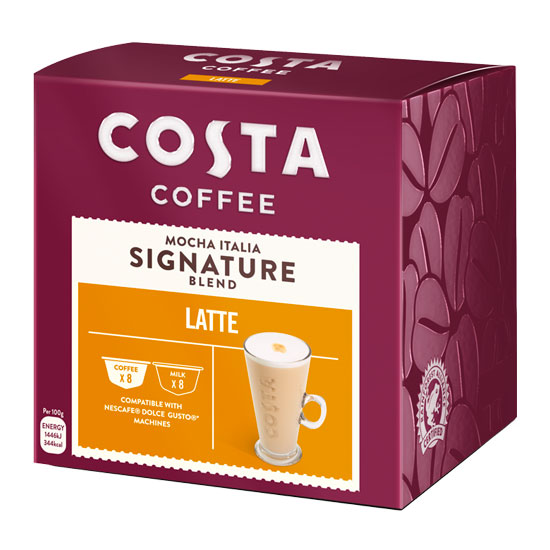 Costa Coffee Dolce Gusto Latte ENatural Limited Food