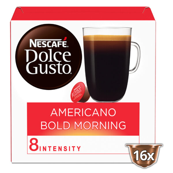 Nescafe Dolce Gusto Americano Bold Morning 16 Cap 160g ENatural