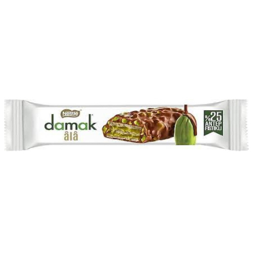 8690632712154_Nestle Damak Ala Chocolate Wafer With Pistachio - 30G