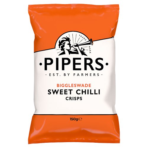 5033060100095_Pipers Biggleswade Sweet Chilli Crisps Sharing Bag 150g