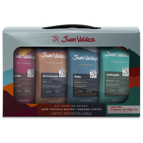 7701362002918_Juan Valdez Coffee Origins Ground Coffee Gifting Kit 280g (4x70g)