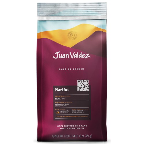 7701362015918_Juan Valdez Premium Origin Whole Bean Coffee Narino Mild 454g