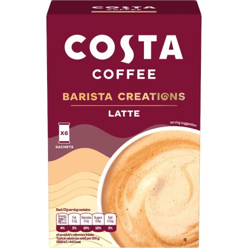 5039303007473_Costa Coffee Barista Creations Latte 6 Sachets 102g