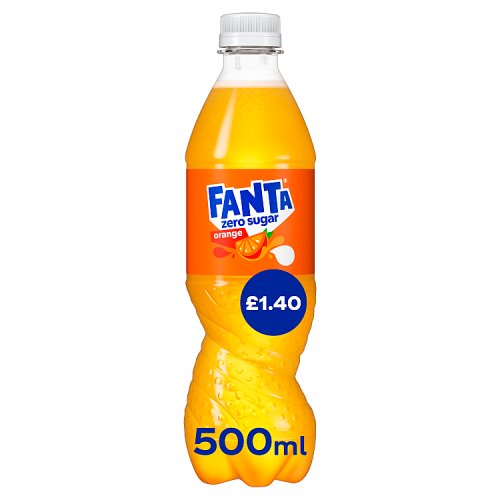 5000112684629_Fanta Orange Zero PM £1.40 500Ml