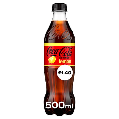 5000112685022_Coca Cola Zero Lemon PM £1.40 500Ml