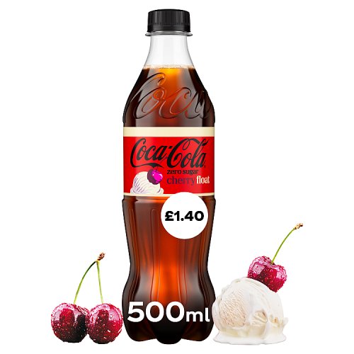 5000112690477_ Coca Cola Zero Cherry Vanilla Float PM £1.40 500Ml