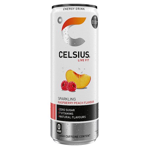 Celsius Raspberry Peach PMP £1.50 335ml – E-Natural Limited – Food and ...
