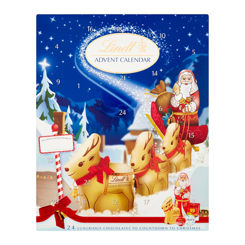 5012454073269_Lindt Lindor Milk Advent Calendar 235g